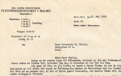 “Jeg går ud fra, jeg stadig er ansat i Deres firma” 1945