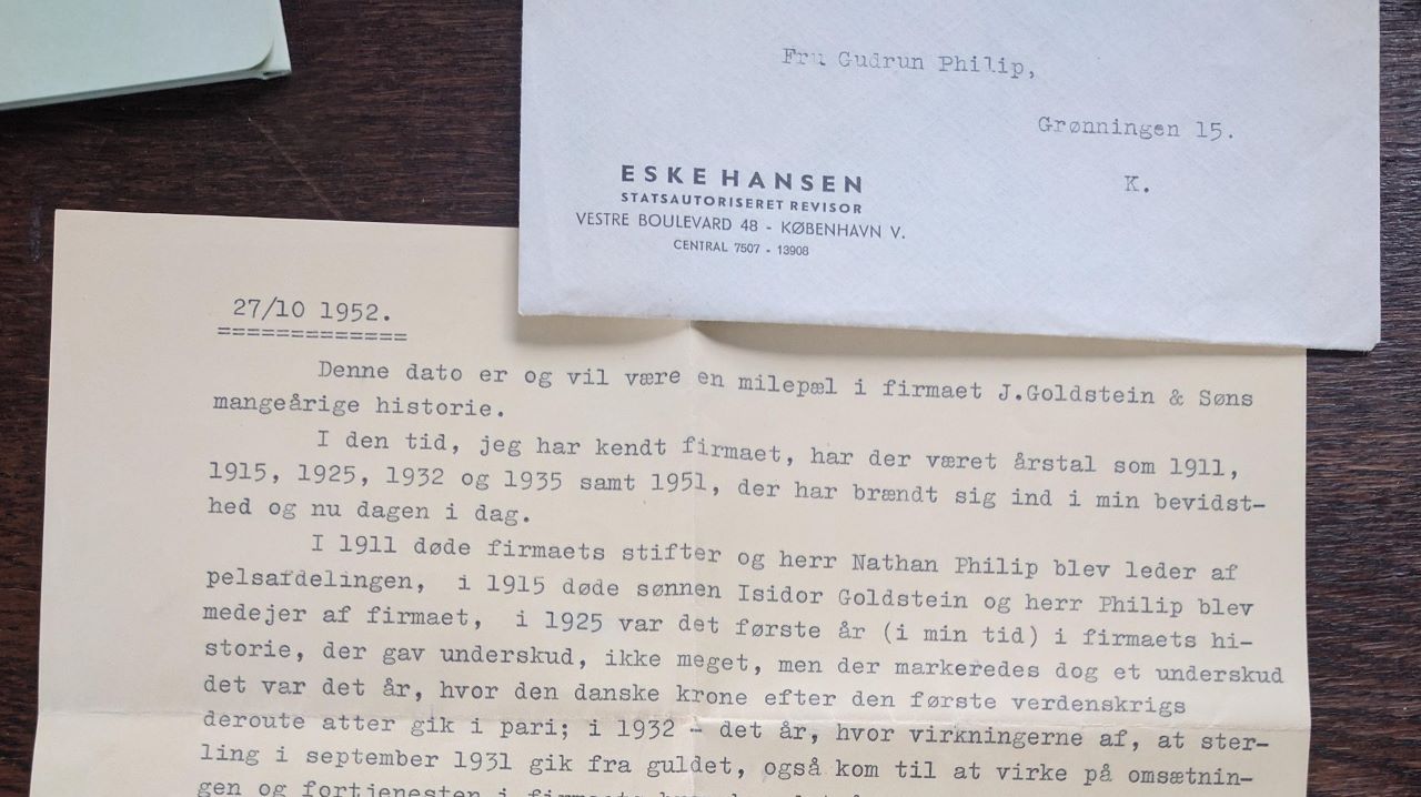 Eske Hansens tilbageblik 1952
