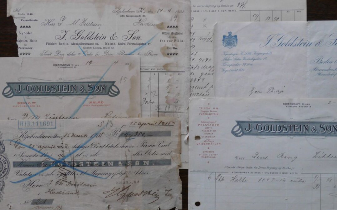Pelsfirma med telefon